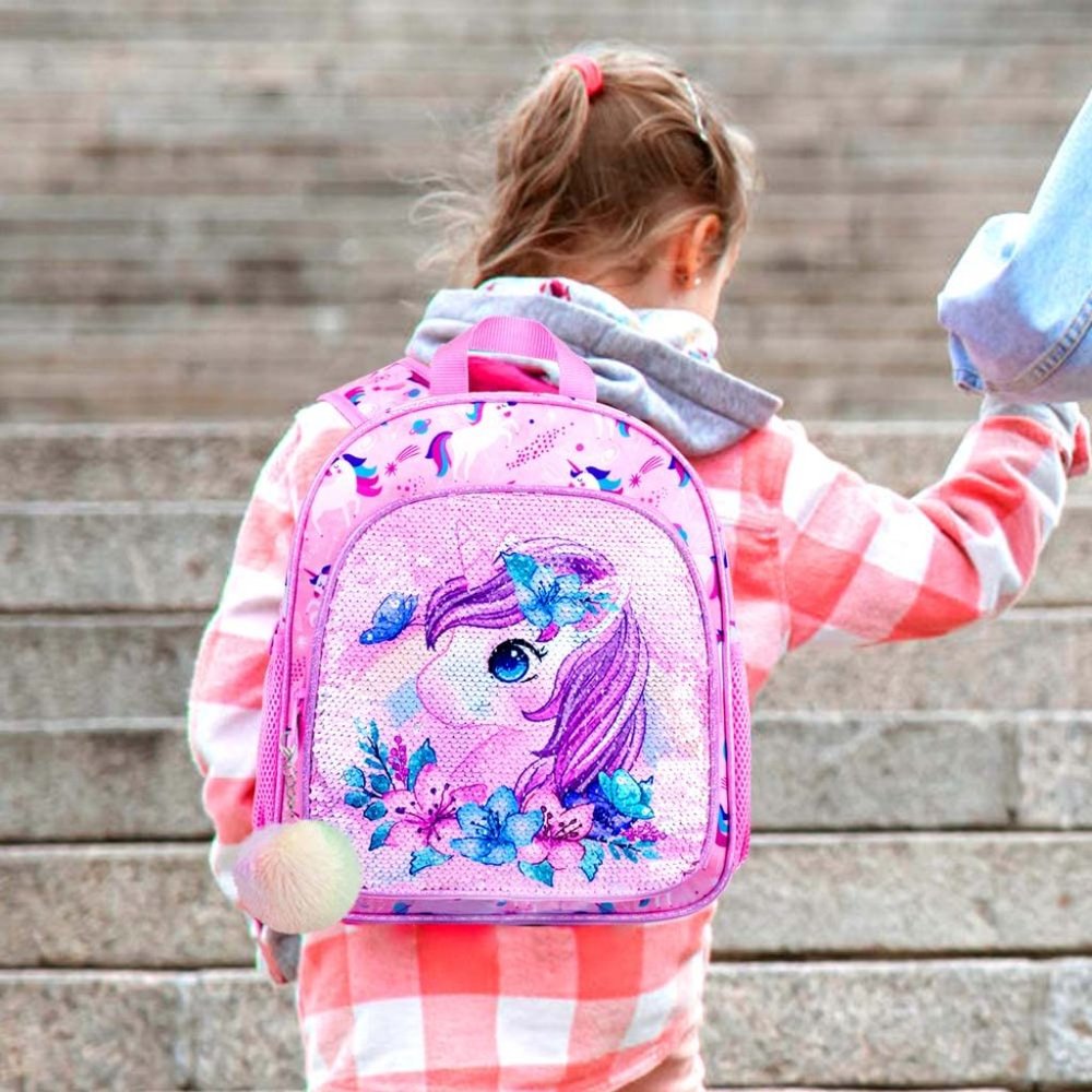 New Toddler Backpack for Girls, Kids Cute Unicorn Preschool Bookbag,Kindergarten - Picture 10 of 14